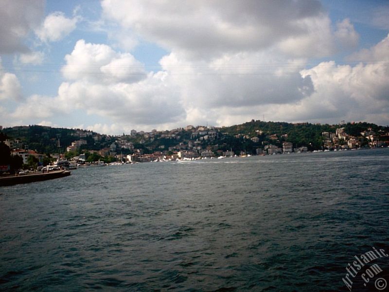 Denizden Arnavutk�y sahili.
