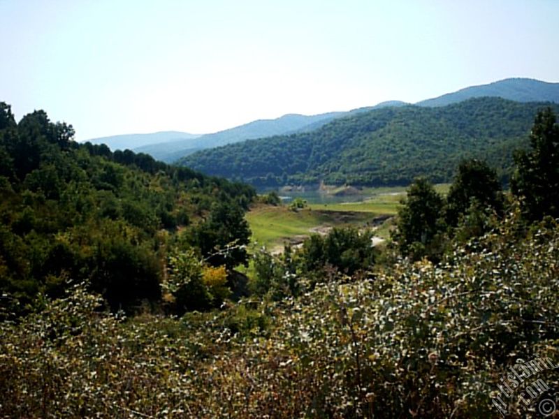 View of Termal-Gokcedere Village in Yalova city of Turkey.
