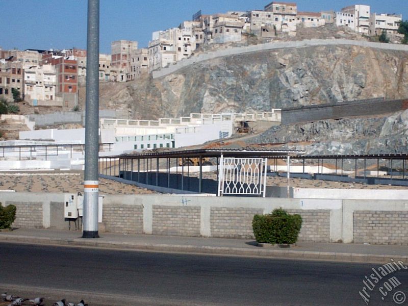 The cemetery that the first wife of the Prophet Muhammad (saaw), Khadiycah (ra), and many of His friends (sahaba) resting in it (Jannatu`l Mu`allaa) in Mecca city of Saudi Arabia.
