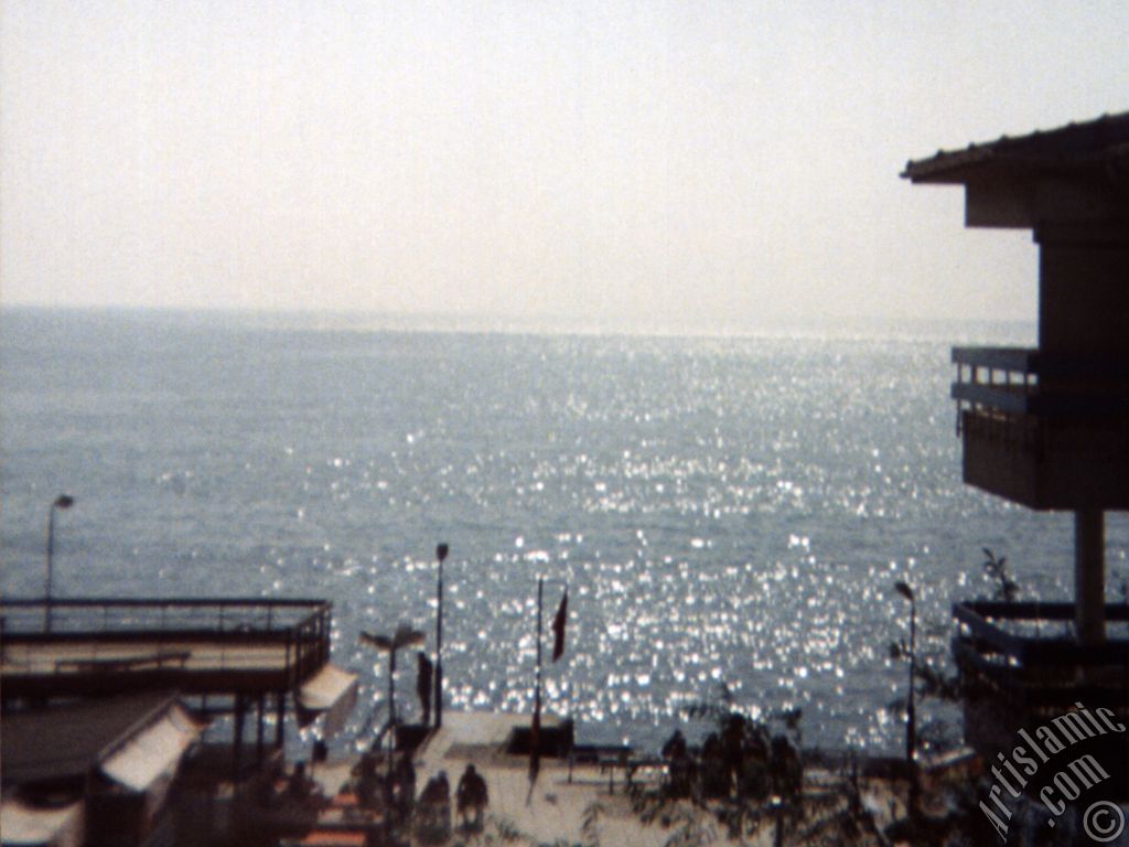 �stanbul G�zelce sahilinden bir manzara.
