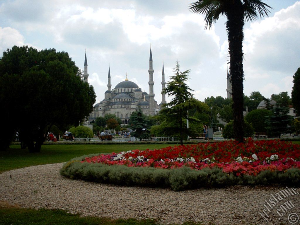 �stanbul`da Sultan Ahmet Camisi.
